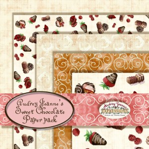 Sweet Chocolate Digital Paper Pack