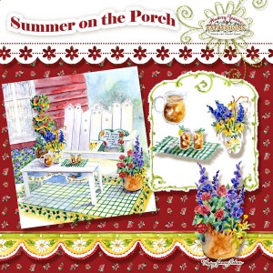 audrey jeanne roberts, summer on the porch digital clip art kit