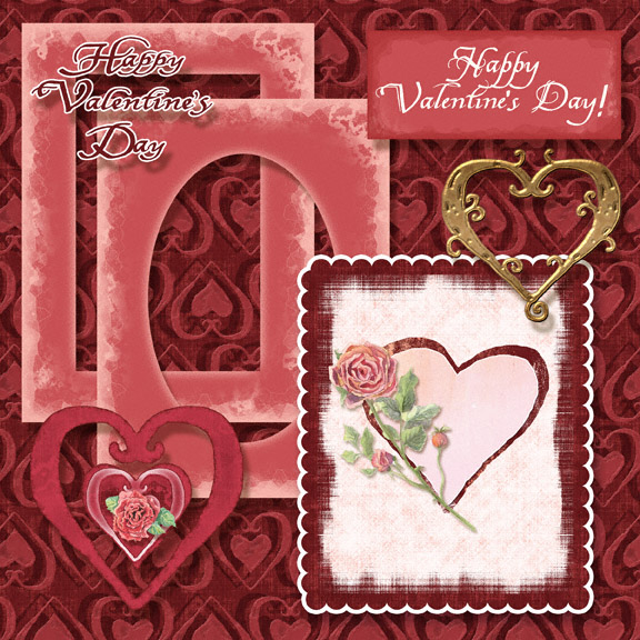 images of roses and hearts. Rose Hearts” digital clip
